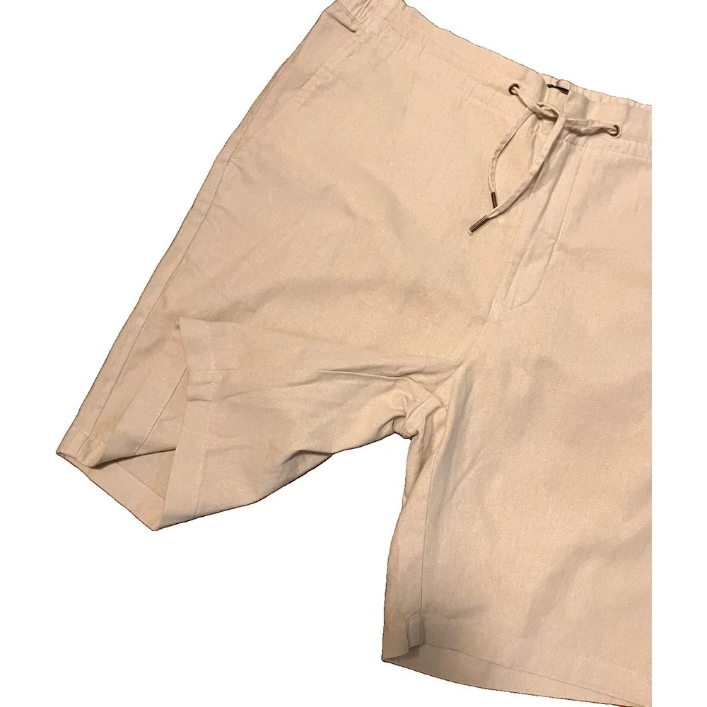 Barbour Shorts NWT Men's Linen Cotton Mix Light Stone Sz38 $110‎
